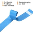 thumbnail image 4 of Unique Bargains 43.3' Round Groove Non-Slip PU Tennis Racket Overgrip Tape Wraps Blue 6 Pack, 4 of 6