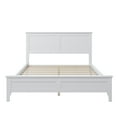 thumbnail image 5 of Full Size Platform Bed, Modern Solid Wood Full Platform Bed Frame with Headboard&Center Support Legs, No Box Spring Needed, White, 5 of 7