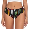 thumbnail image 1 of Fotbe Colorful Fishing Lures Calzones Estampados para Mujer – Ropa Interior de Algodón, Cómoda, Suave y Elástica-Medium, 1 of 6