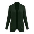 thumbnail image 5 of XIAOCHA Womens Ribbed Knit Cardigan Open Front Long Sleeve Pocket Outerwear Sweater, 5 of 5