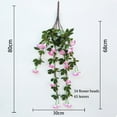 thumbnail image 6 of Artificial Vines Artificial Morning Glory Trumpet Flower Vine Fake Green Plant Home Garden Wall Fence Outdoor Wedding Hanging Baskets Decor, 6 of 8