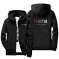 thumbnail image 1 of Manteaux de Ski et de Neige Imperméables pour Hommes, Imprimé Trapstar, Manteau d'Hiver Coupe-Vent Imperméable, Veste de Randonnée d'Aventure, Coupe-Vent, Manteau avec Capuchon, Décontracté, Grande Taille (Vermillon, S), 1 of 2