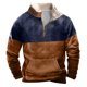 thumbnail image 1 of pstuiky camisas de manga larga para hombre, Sudadera informal de manga larga con cuello alto y estampado de leopardo para Halloween para hombre Tops de hombre l, 1 of 3