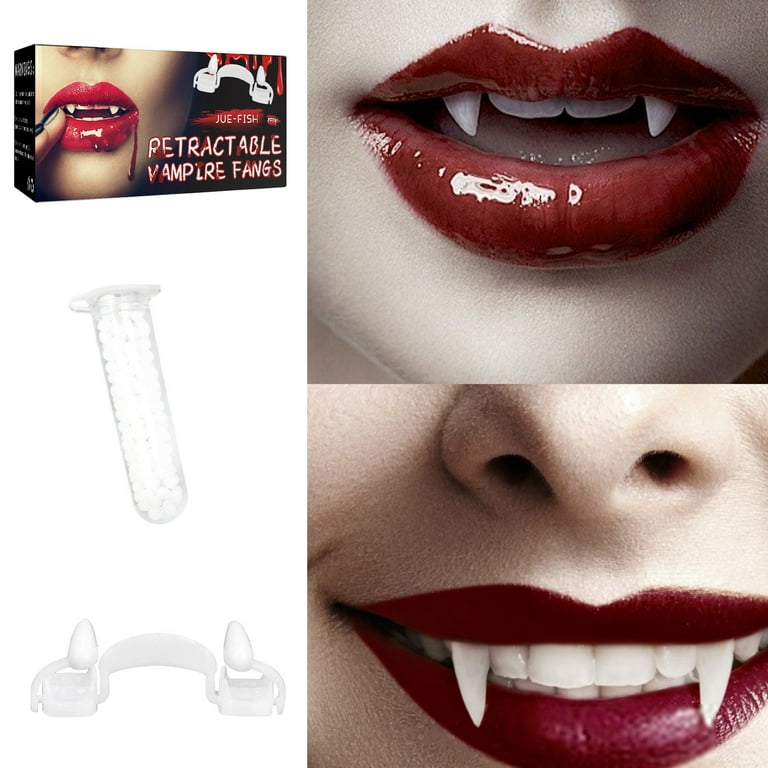 1x Vampire Teeth Fake Fangs For Halloween Party Cosplay Kids Adult