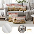thumbnail image 6 of Pumpkin Sunflowers Fall Outdoor Waterproof Pillow Covers, Thanksgiving Fence Red Eucalyptus Decorative Square Throw Pillowcase Sofa Cushion Sham for Patio/Couch/Chair, 24"x24" 2 Pack, 6 of 8