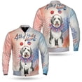 thumbnail image 3 of 4th of July Old English Sheepdog Celebrates Independence Day All Over Print 3D Baseball Jacket Dog Lover Bomber Jacket Softball - 12010, 3 of 6