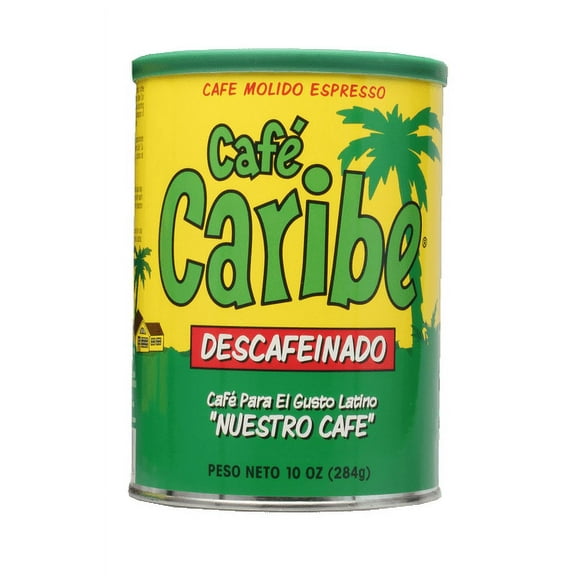 Cafe Caribe Coffee for the Latin Taste Decaffeinated Dark Roast Espresso Coffee
