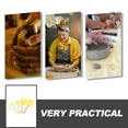 thumbnail image 3 of SWETRACE Durable Wood and Sponge Clay Tools Set for DIY Use Yellow Color Craft Sponges 5pcs, 3 of 6