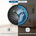 thumbnail image 5 of Indoor 12' Voice-Activated Luminous Decoration Wall Clock With LED Night Light Sun's Rays Extending, 5 of 8