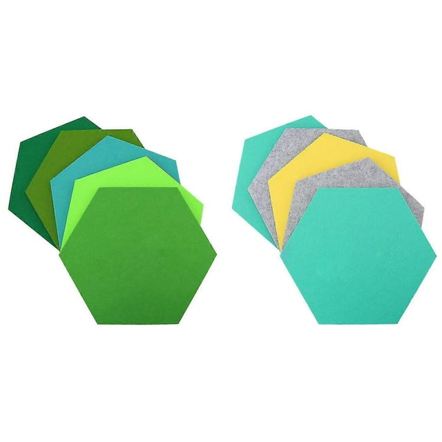 10pcs Multifunction 3d Decorative Home Message Board Hexagonal Felt Wall Sticker Self-adhesive Kids