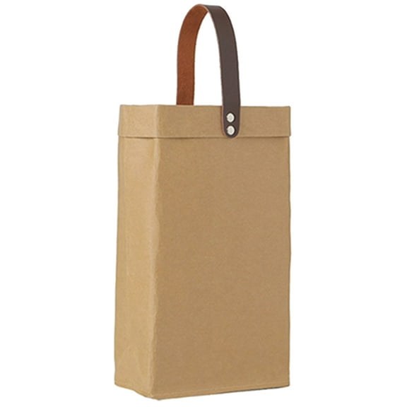 LEORX Bottle Paper Bag Packaging Khaki Kraft Paper 1Set