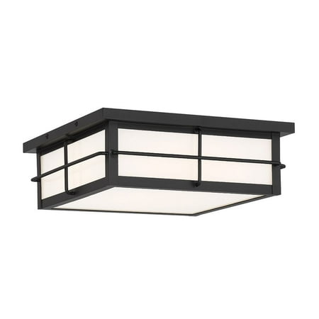 

20W 1 Led Outdoor Flush Mount in Comtemporary and Modern Style-4.5 inches Tall and 13 inches Wide Bailey Street Home 79-Bel-4635975