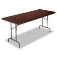 thumbnail image 6 of Alera Wood Indoor Outdoor Folding Table, Rectangular, 71.88w x 29.88d x 29.13h, Mahogany, 6 of 6