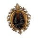thumbnail image 5 of Escultura artística de cabeza de animal para decoración de pared, colgante para hombres y mujeres, decoración de pared con cabeza de murciélago, de oro, 5 of 8