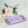 thumbnail image 3 of Vintage Decorative Tray Jewelry Tray Towel Tray Storage Tray Rings Necklace Bracelets Earrings Trays Cosmetics Jewelry Organizer Retro Design Bow Decor Resin Plate Coquette Room Decor (Purple), 3 of 15