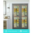 thumbnail image 5 of Window Privacy Film Country Dragonfly Stained Glass Window Film Decorative Sun Block Window Cover Retro Oil Painting Wooden Grain Window Clings Static Adhesive Sticker for Bathroom 29.5"x118", 5 of 7