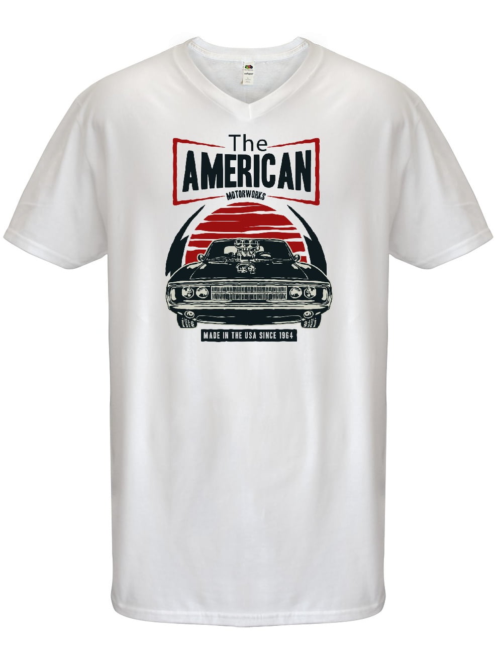 INKtastic - American Muscle Car Men's V-Neck T-Shirt - Walmart.com ...