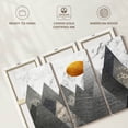 thumbnail image 6 of Elephant Stock Geometric Himalayan Mountains Wall Art - Horizontal Multi Panel Canvas - Living Room Wall Decor - Nature Multi Panel - Gray And Gold Decor - 65" x 42", 6 of 8