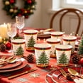 thumbnail image 6 of 16 Pcs Christmas Tree Red Black Buffalo Plaid Paper Cups, Christmas Party Supplies, Disposable Tableware, for Xmas Holiday Party Table Decor(A), 6 of 6