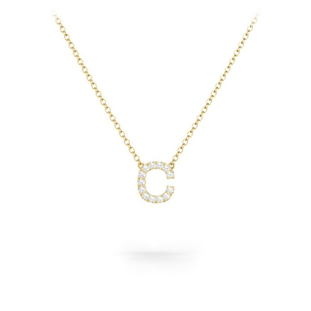 Pave Initial Necklace