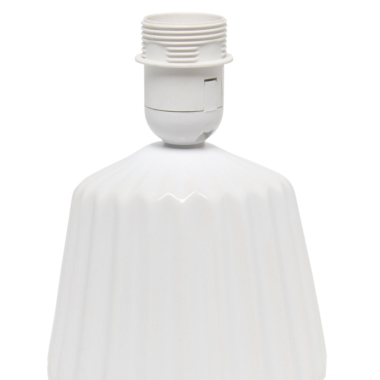 Petite lampe de table plissée blanc cassé Simple Designs