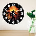 thumbnail image 6 of Moon Wall Clock 12 Inch Forest Human Clock Starry Sky Round Decorative Clocks for Home Office Decoration, 6 of 7