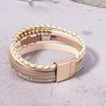 thumbnail image 5 of JennyShop  Stackable Infinity Bracelets Jewelry Gift Mom with Magnetic Clasp, Fashion Wrap Bracelets Leather Cuff Bangle Gold Beaded Bracelets for Women, 5 of 6