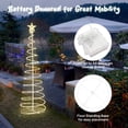 thumbnail image 4 of Yescom Twinkle 6Ft Spiral Christmas Tree Light 182 LEDs 8Models Outdoor Patio Yard Holiday Party Decor Warm White 5Pcs, 4 of 9