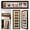 6 opening-A, variant on Creative Letter Art Multiple Opening Picture Frame Collage with 6 holes, Manhattan Black Frame with White Mat, Full-Strength Glass, Photo Collage for Wall