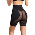 thumbnail image 3 of SWSMCLT Women's Padded Shapewear Shorts Gala Hook Butt Lifter Firm Body Shaper Trainer Fitted Basic Above Knee Black 18, 3 of 5