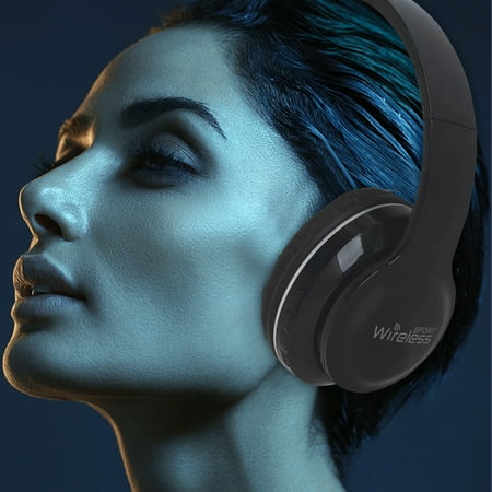 Noise Cancelling Headphones Bluetooth Headphones Over Ear Foldable Wireless And Wired Stereo Headset For Cell Phone PC Soft Earmuffs & Light Weight For Prolonged Wearing Waterproof Earplugs