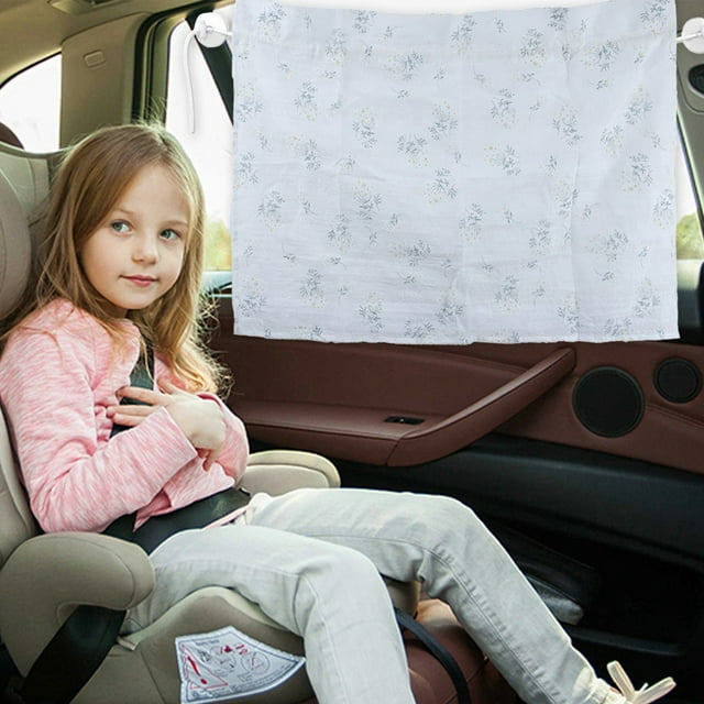 Chmadoxn Rideau d'Ombrage de Voiture Rideau d'Ombrage de Voiture Tissu d'Ombrage de Fenêtre Housse de Voiture Tissu de Rideau Rideaux d'Ombrage pour Voitures