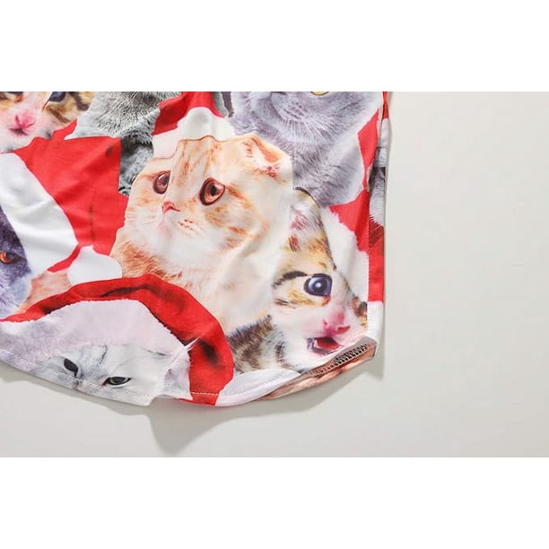 ugly cat christmas dress Llama Cat Christmas Holiday Festive Ugly Sweater Dress Women's Size Small