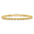 thumbnail image 4 of Primal Gold 10 Karat Yellow Gold 4.25mm Diamond-cut Rope Chain, 4 of 11