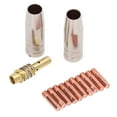 thumbnail image 2 of Gas Nozzle, Easy Installation Perfect Fit Contact Tip Replacement Lightweight  For 15AK MIG MAG Weld, 2 of 8