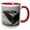 Red/White, variant on 3drose, Usa, Alaska, Tongass National Forest. Humpback Whales Diving., 11oz Two-tone Red Mug