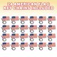 thumbnail image 1 of ArtCreativity Set de 24 Llaveros Bandera Americana, 4 de Julio Favores de Fiesta, USA Band ArtCreativity ArtCreativity, 1 of 2