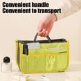 thumbnail image 4 of Bolsa Organizadora de Viaje con Doble Cremallera, Bolsillos de Malla Transparente y Diseño Multicompartimento: Bolsa de Almacenamiento Plegable de Poliéster para Cosméticos, Artículos de Aseo, Papele, 4 of 6