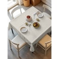 thumbnail image 6 of Cream Solid Color Table Cloth, Waterproof Tablecloth for Square Tables, Aesthetics Contemporary Luxury Reusable Washable Fabric Table Cover for Restaurant Kitchen Dining Tables 54"x54", 6 of 9