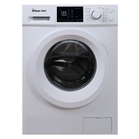 Magic Chef 24 in. 2.7 cu. ft. Front Load Compact Washer in White in White