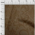thumbnail image 2 of oneOone Cotton Silk Brown Fabric Damask Quilting Supplies Print Sewing Fabric By The Yard 42 Inch Wide, 2 of 4