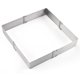 thumbnail image 5 of Molde de Pastel Cuadrado Ajustable Advancent Acero Inoxidable Plata Tamaño Pequeño, 5 of 6