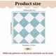 thumbnail image 2 of Azulejo de piso para casa de muñecas, mosaico cuadrado de 5,8 pulgadas, para baño en miniatura, estilo minimalista moderno, imitación de plástico, veta de madera, color azul cadete., 2 of 6