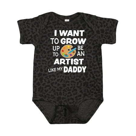 

Inktastic I Want to Grow Up to Be an Artist Like My Daddy Gift Baby Boy or Baby Girl Bodysuit