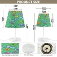 thumbnail image 2 of Ryvnso LED Bedside Table Lamp Butterflies on Green Bedroom Desk Lamps Nightstand Lampshade S, 2 of 7