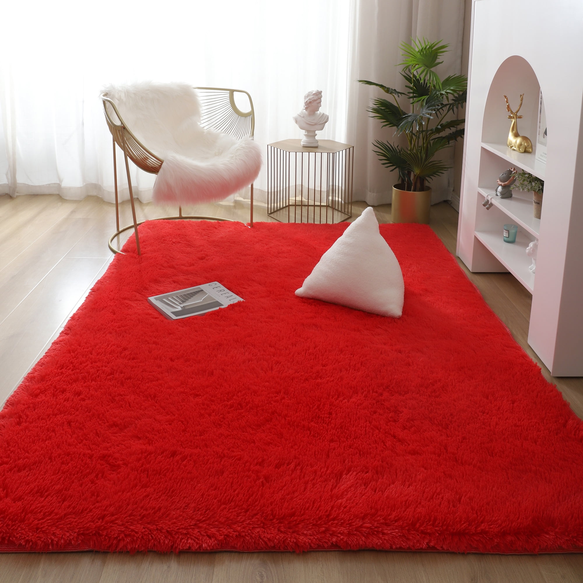 Youloveit Soft Area Rugs Faux Fur Rug, What Is The Softest Area Rug Material