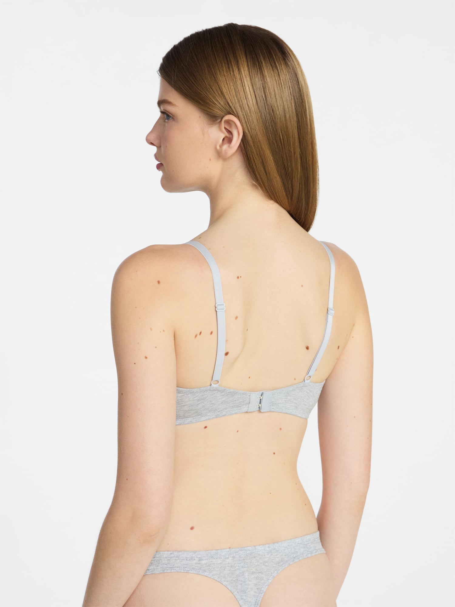 No Boundaries Cotton Blend Lightly Lined T-Shirt Bra, Women's 34A-40C