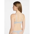 thumbnail image 3 of No Boundaries Cotton Blend Lightly Lined T-Shirt Bra, Women's 34A-40C, 3 of 6