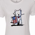 thumbnail image 4 of Inktastic Us Flag Westie Women's T-Shirt, 4 of 5