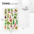 thumbnail image 2 of Funny Vegetables Kitchen Towels Decorative Set of 2, Soft Absorbent Cute Botanic Dish Towels Hand Towels for Kitchen Farmhouse Holiday Home Decorations, 2 of 12